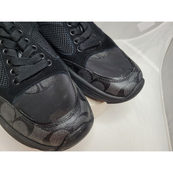 Coach Men Whoes Size 10.5 Gym Black - Picture 3 of 14